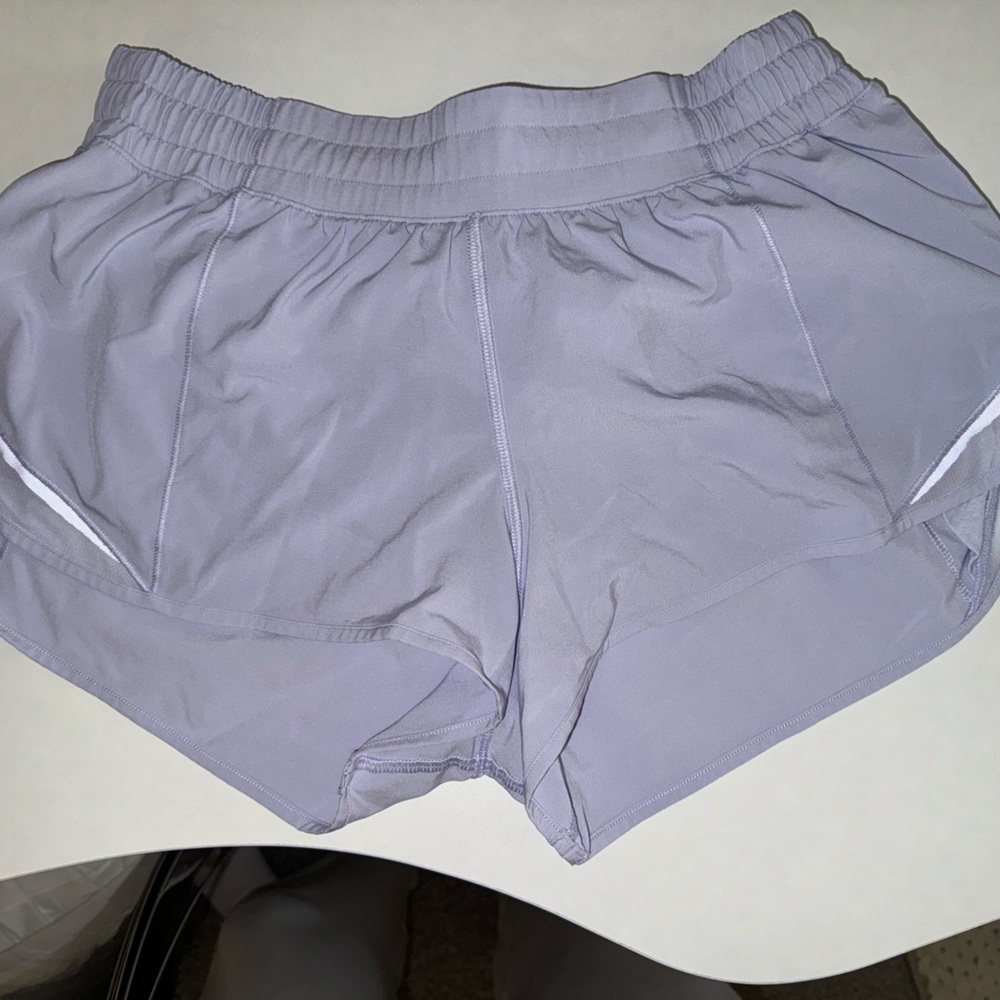 Purple lululemon hotty hot shorts